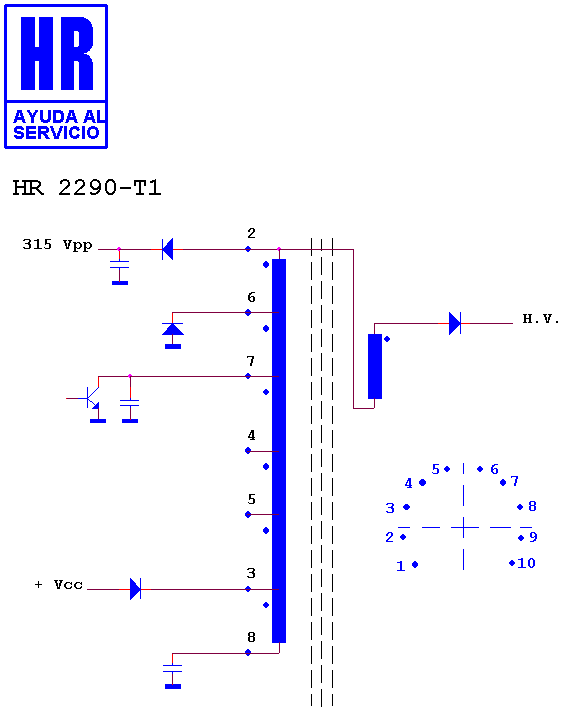 Schematic diagram for HR 2290 T1